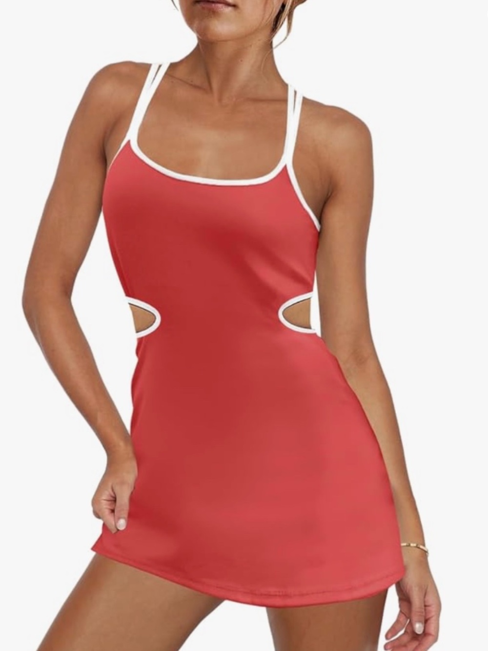 LAMISSCHE Womens Tennis Dress Built in Shorts and Bra Athletic Dress NWT